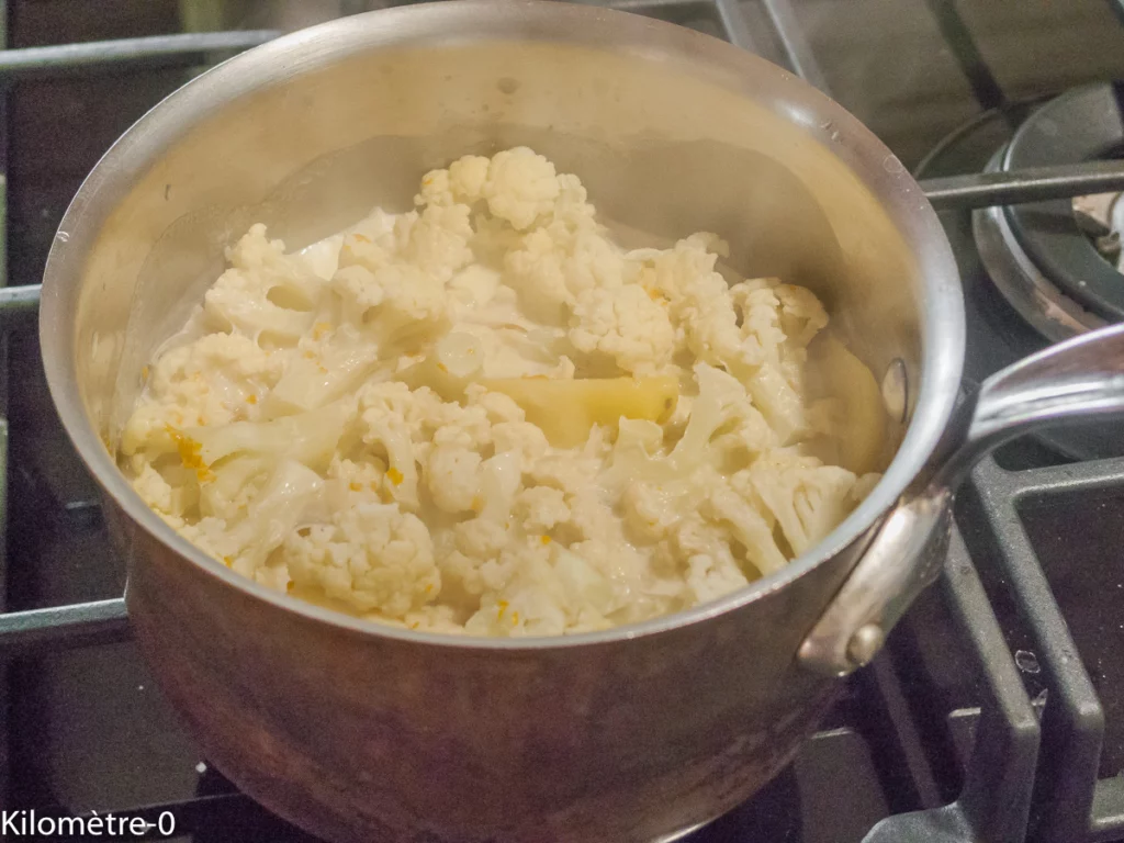 Crème de chou fleur et oeufs panés aux noisettes - Étape 7