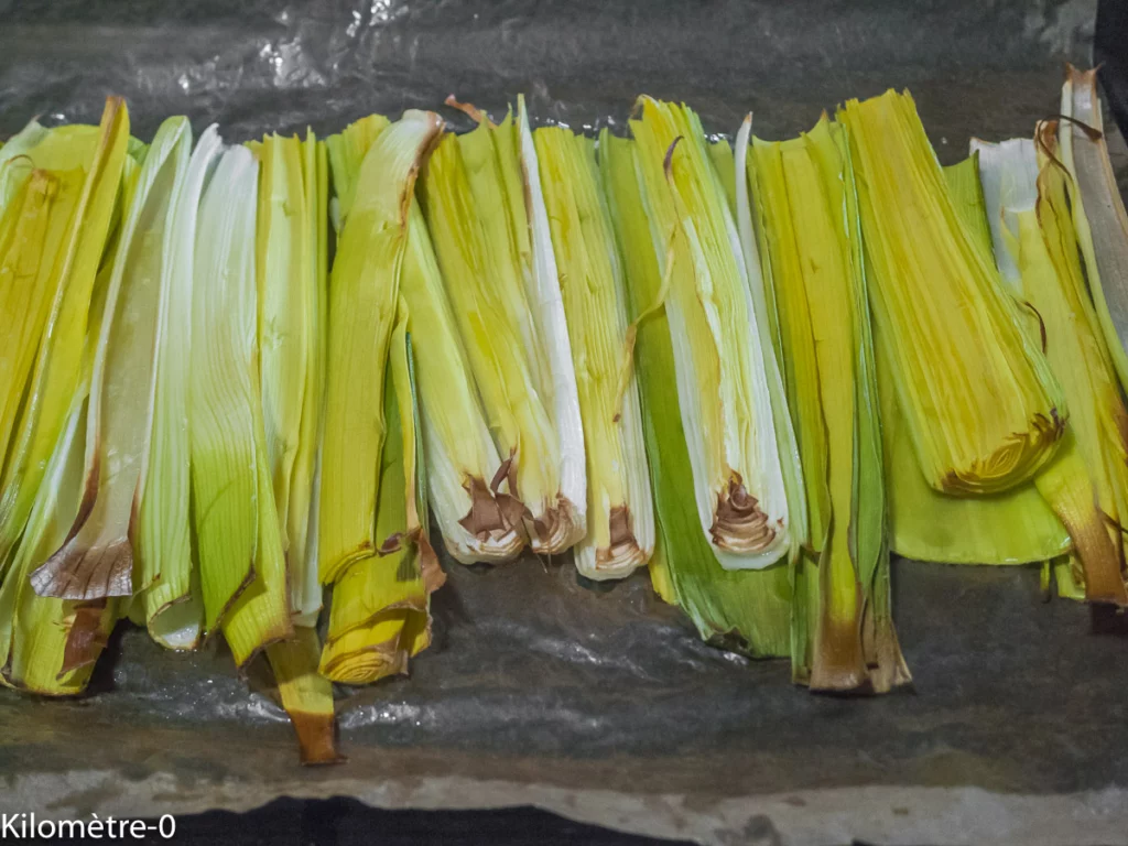 Poireaux rôtis, sauce cacahuète - Étape 2