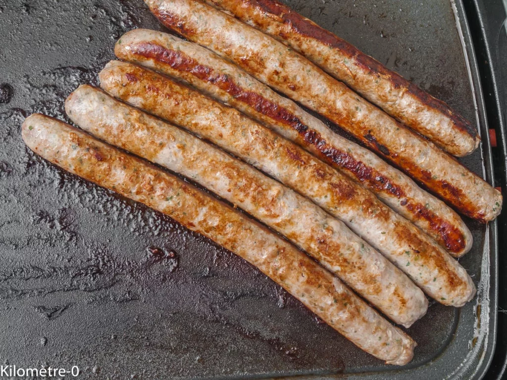 Saucisses aux flageolets, crumble aux noisettes - Étape 2