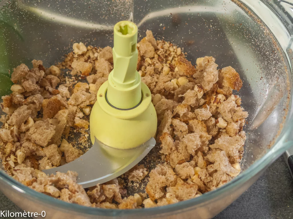 Saucisses aux flageolets, crumble aux noisettes - Étape 6