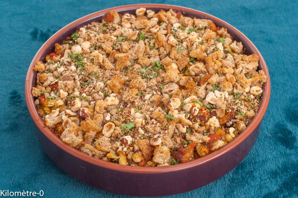 Saucisses aux flageolets, crumble aux noisettes - Étape 9