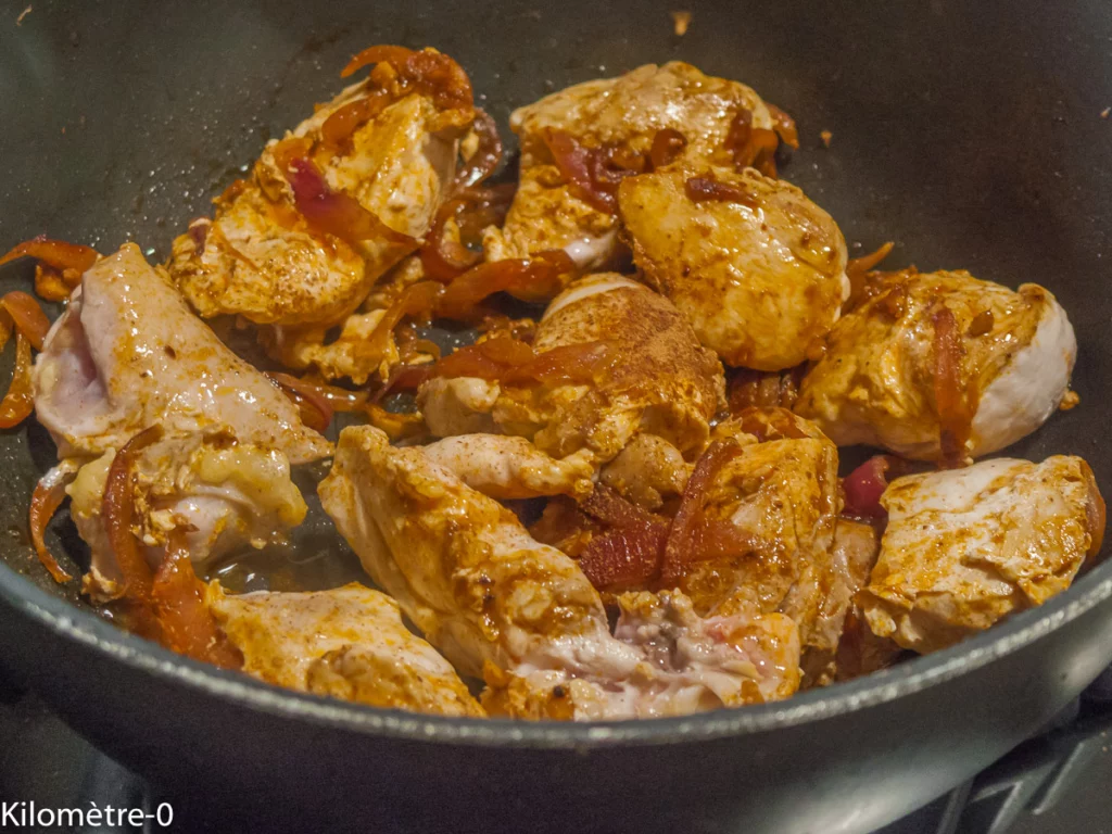 Curry de poulet au chou fleur - Étape 3