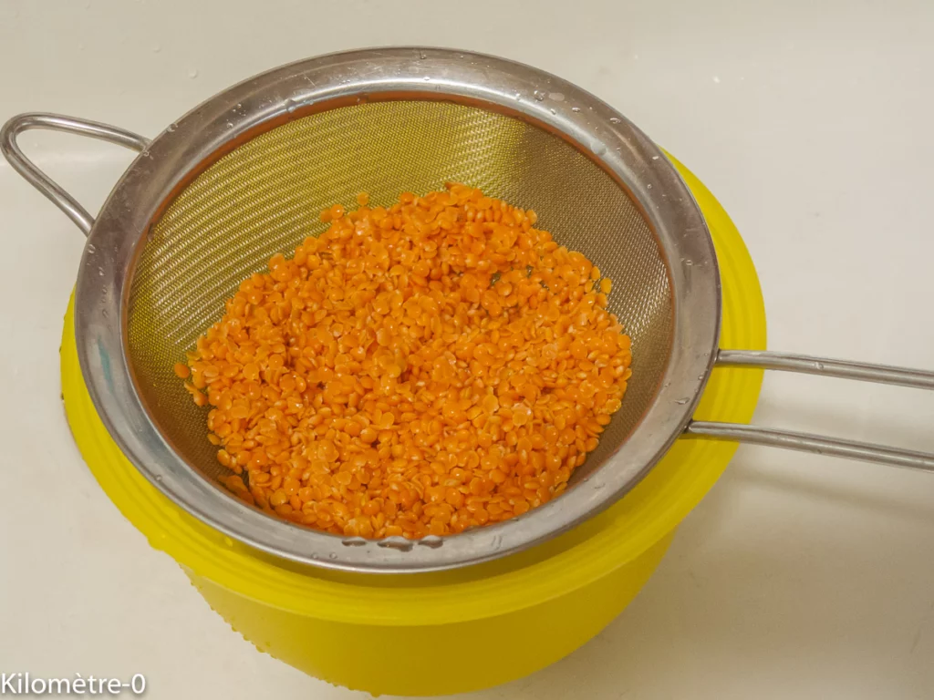 Muffins aux lentilles corail - Étape 1