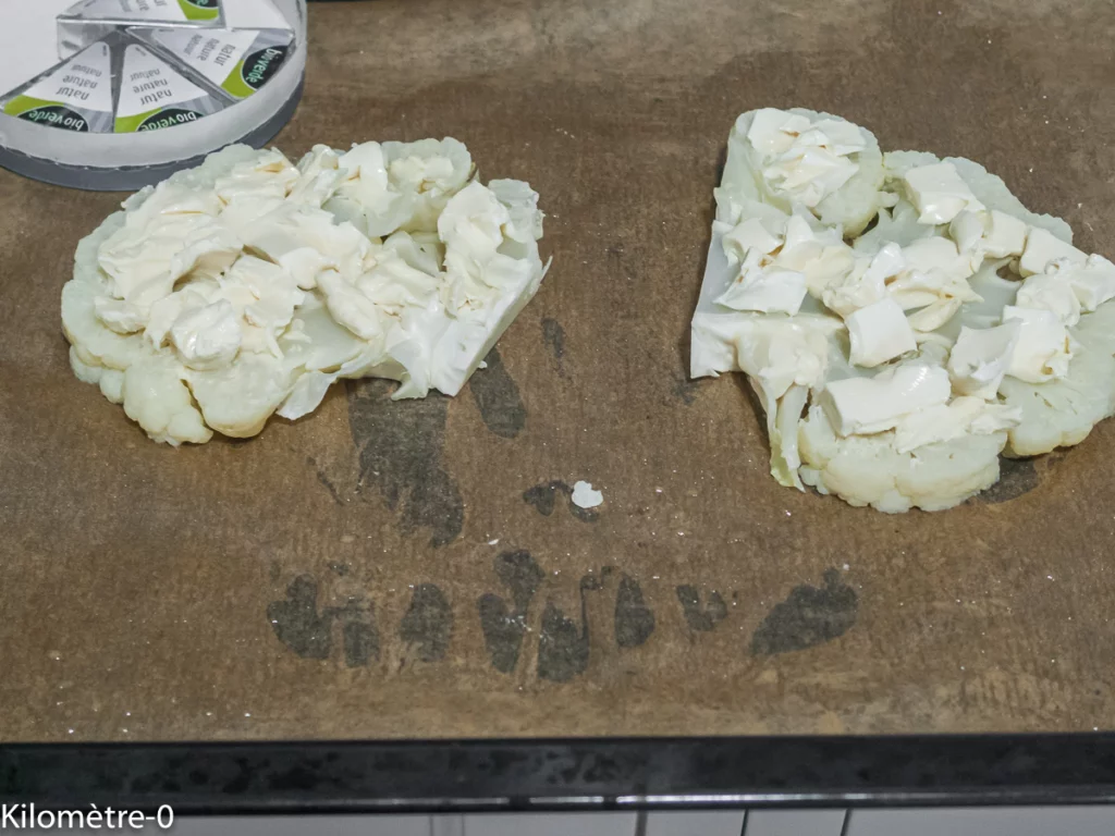Croque chou fleur au fromage - Étape 2
