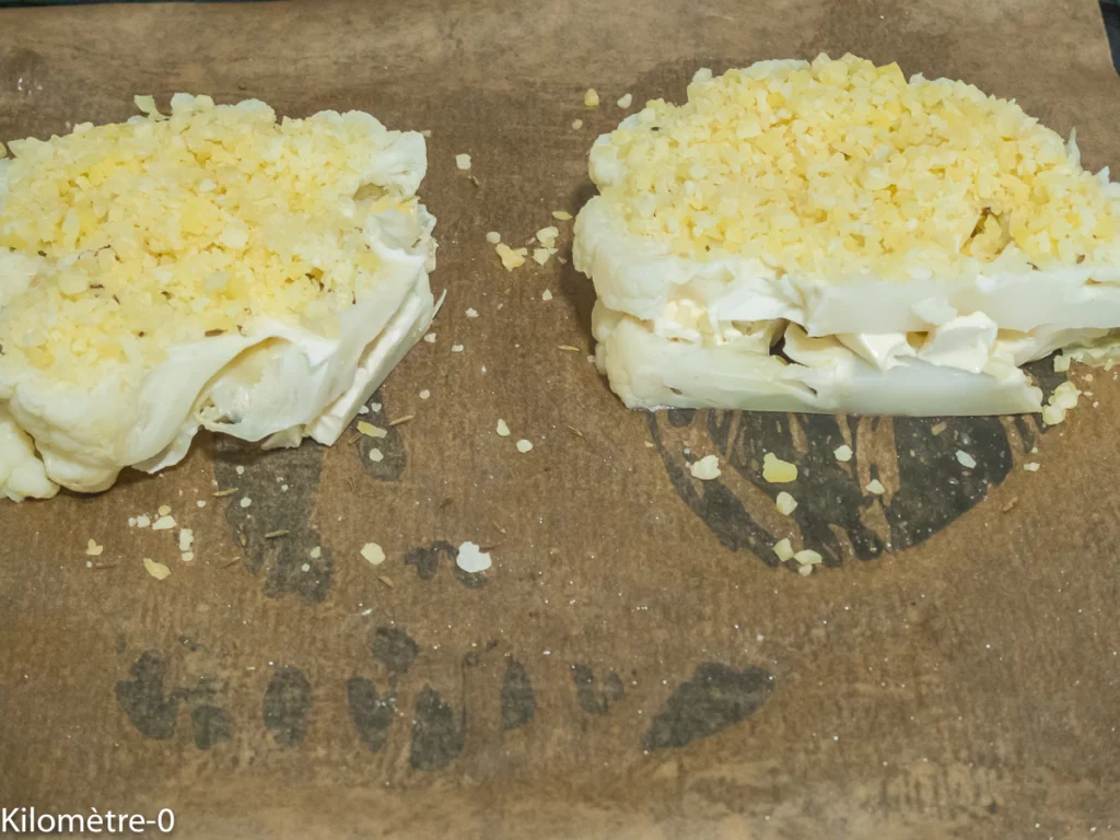 Croque chou fleur au fromage - Étape 3