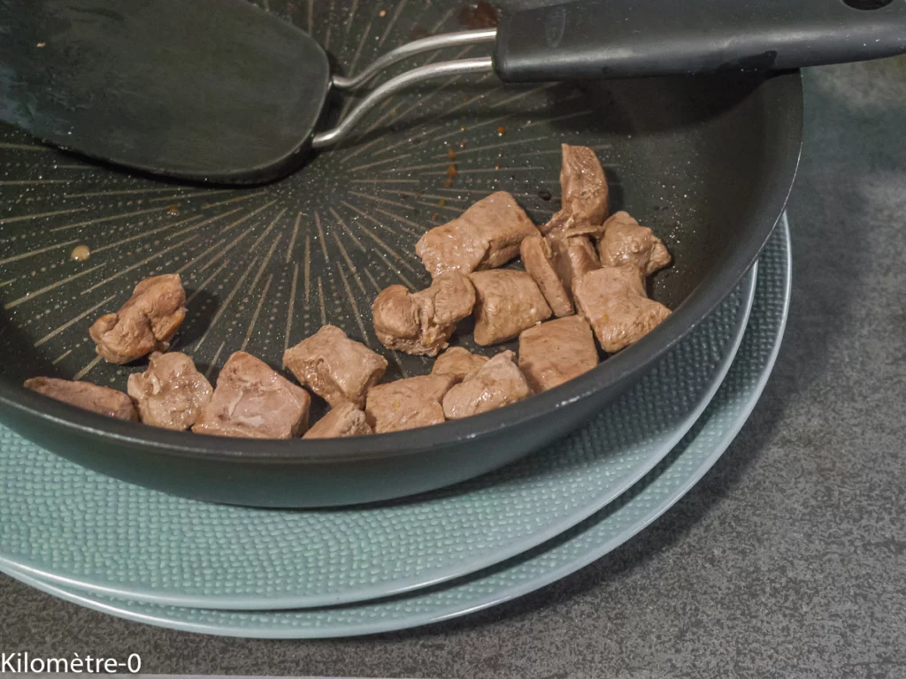 Salade de chou rouge et chou blanc au canard - Étape 4