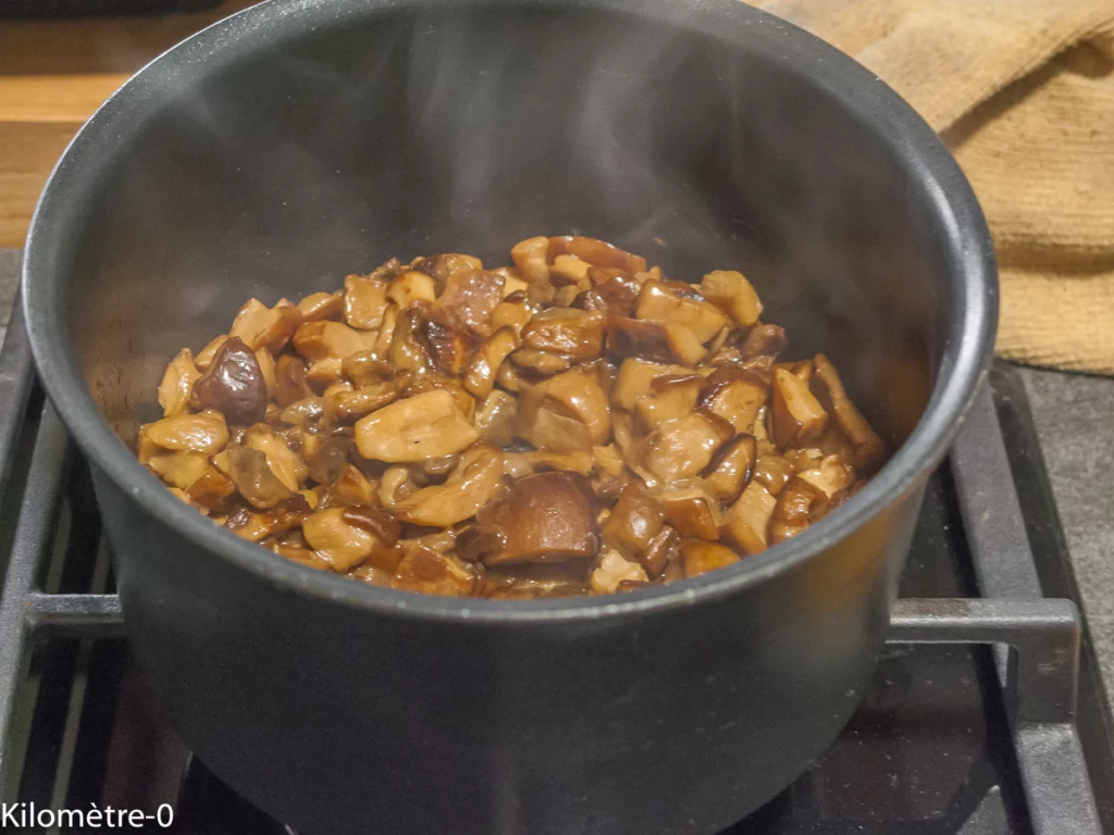 Pâtes aux cèpes et aux gésiers - Étape 1