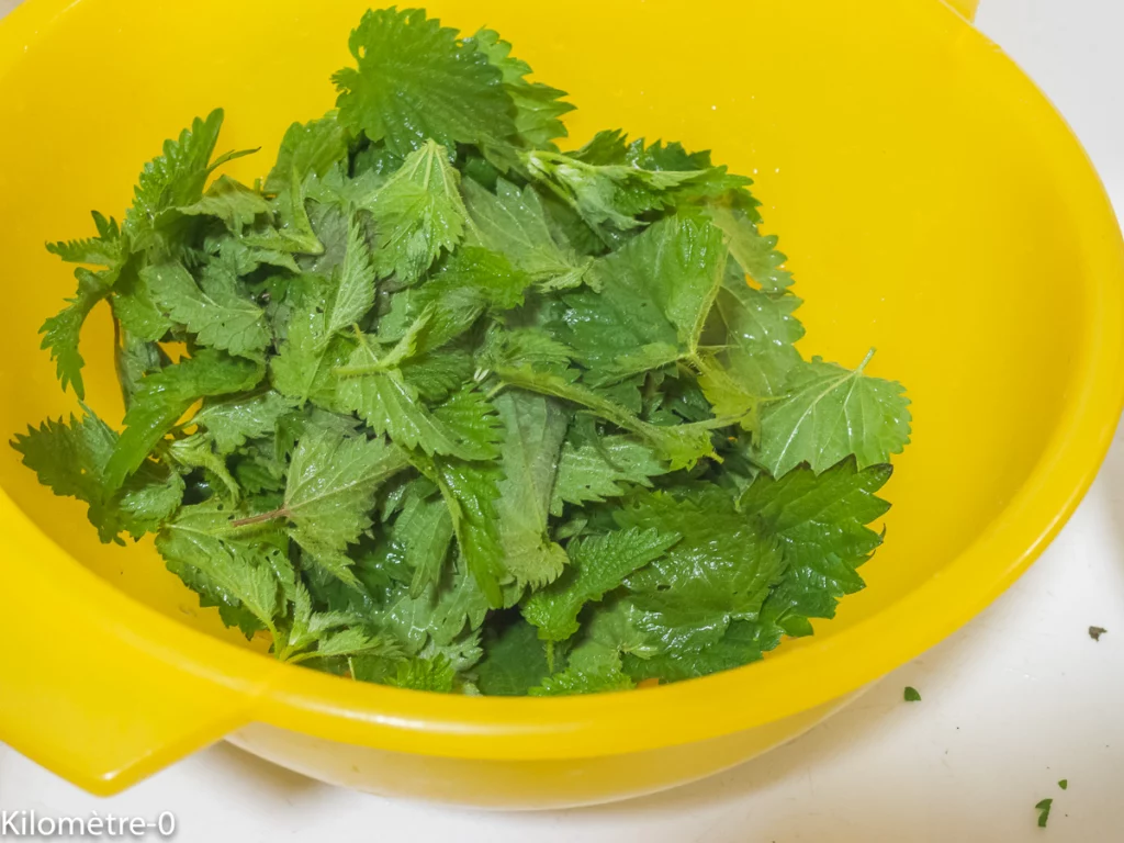 Cake aux orties et à la mimolette - Étape 2
