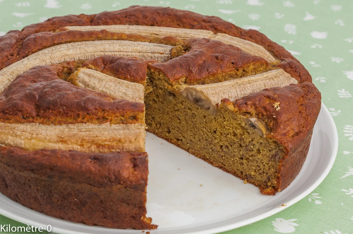 Photo de recette de banana bread , gâteau, cake, farine de lupin, farine de petit épeautre, bananes, fruits, automne, hiver, facile, rapide, bio, helathy, Kilomètre-0, blog de cuisine réalisée à partir de produits de saison et issus de circuits courts