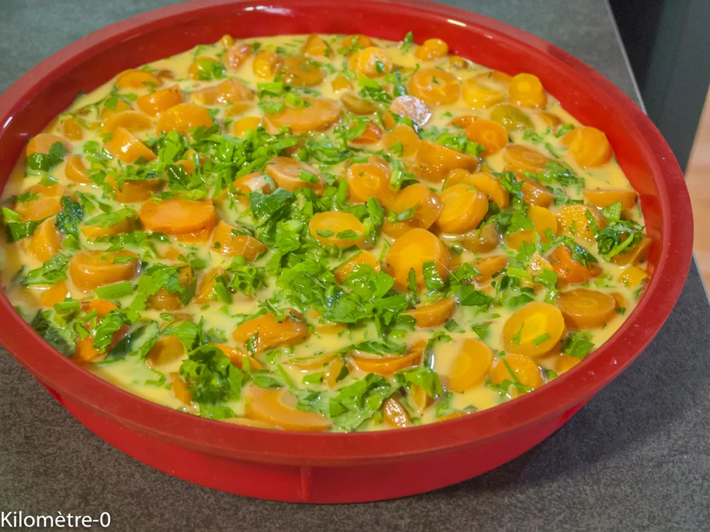Clafoutis aux carottes et fines herbes - Étape 6
