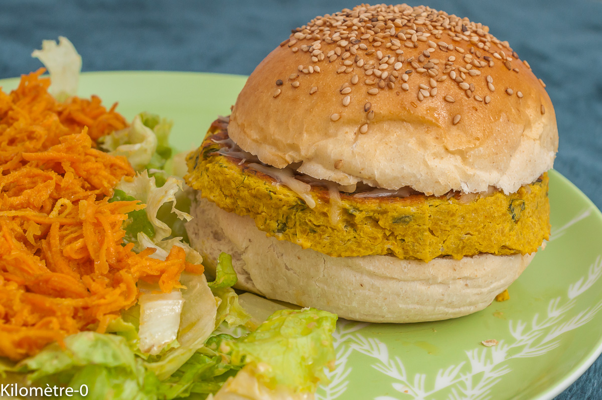 Burger aux pois chiches — étape 8