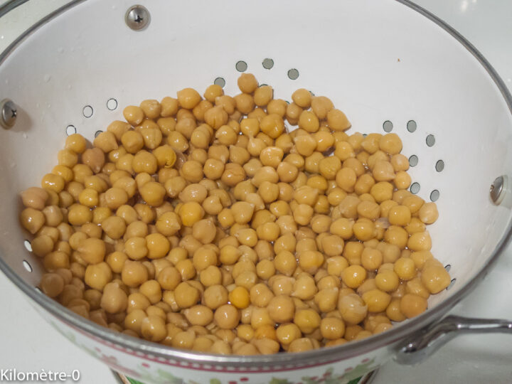 Burger aux pois chiches — étape 1