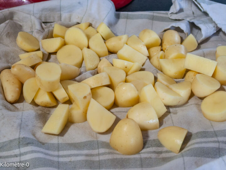 Chakchouka aux olives et pommes de terre sautées — étape 1