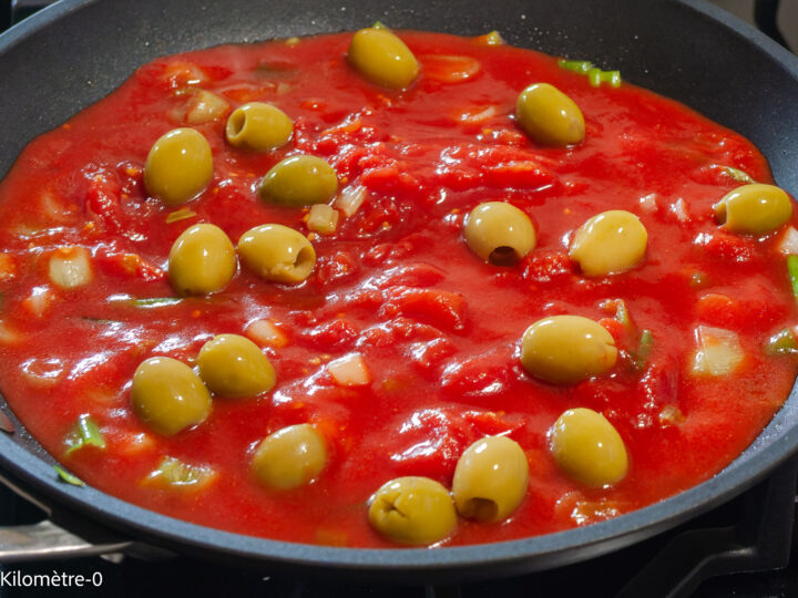 Chakchouka aux olives et pommes de terre sautées — étape 4