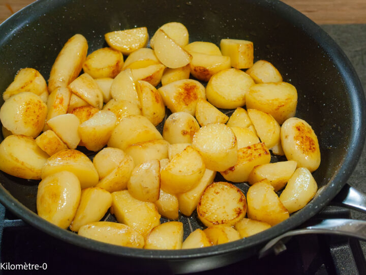 Chakchouka aux olives et pommes de terre sautées — étape 6