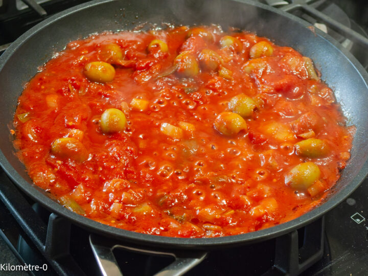 Chakchouka aux olives et pommes de terre sautées — étape 7