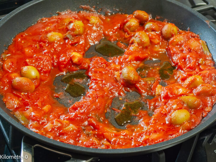 Chakchouka aux olives et pommes de terre sautées — étape 8