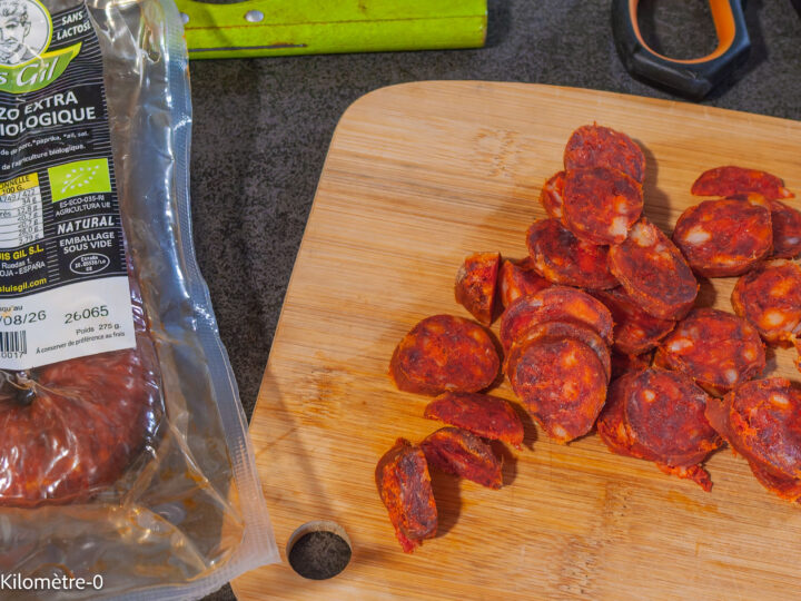 Poêlée de chou pointu aux courgettes et chorizo — étape 5