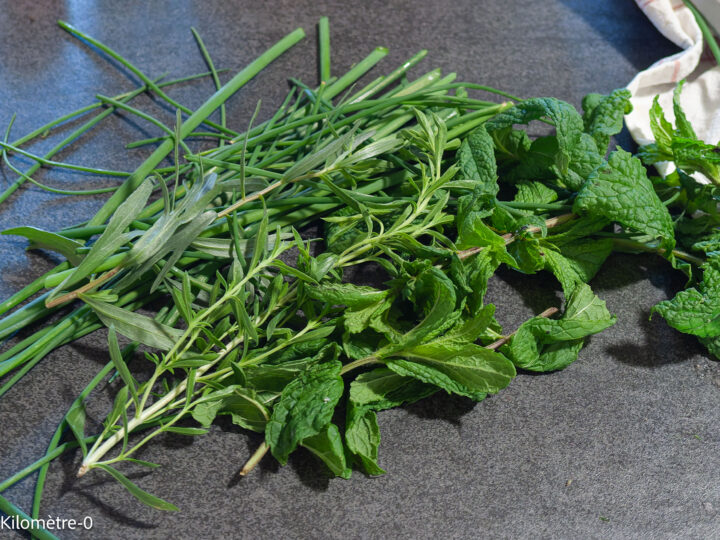 Salade de sarrasin aux courgettes, radis et petits pois — étape 3