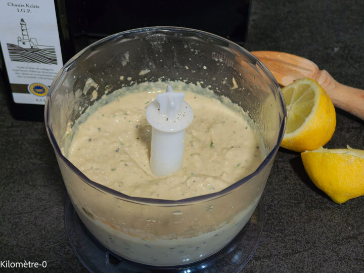 Pâtes au houmous de basilic — étape 2